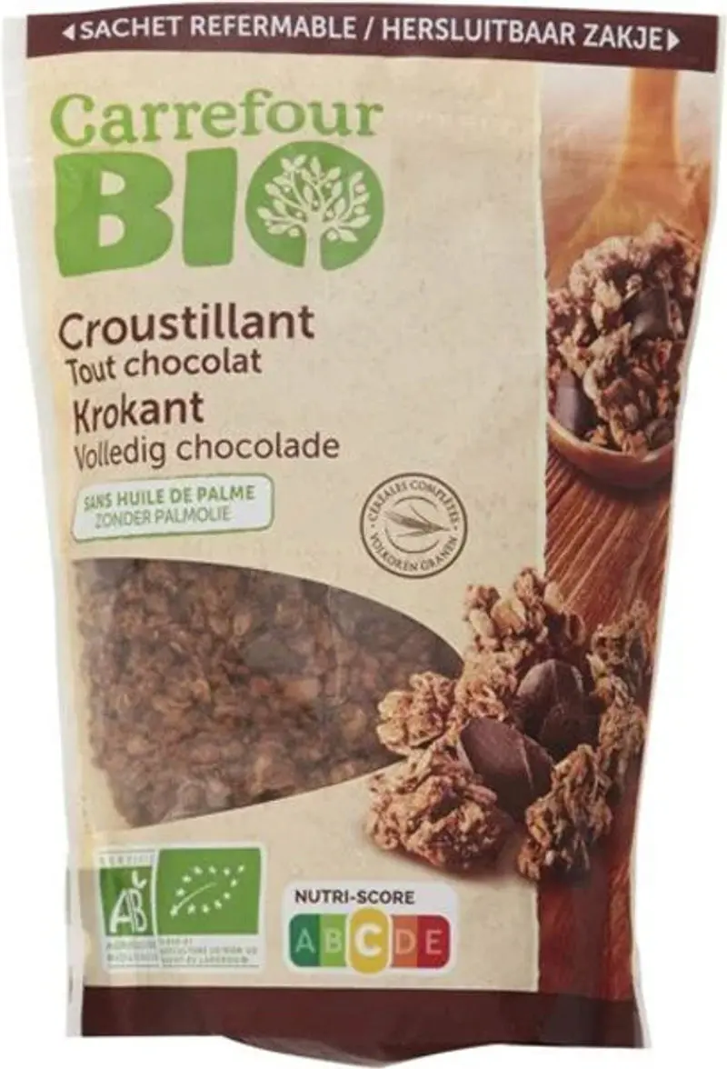 Organic All-Chocolate Crunchy Cereal – 375G Box (#118301) 1