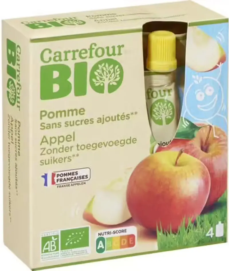 Organic Applesauce Pouch – No Added Sugar, 90G 1