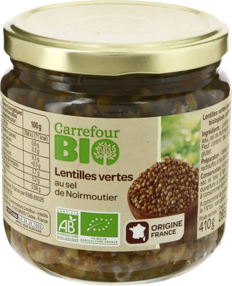 Organic Brown Lentils – 265G Cooked & Ready 1