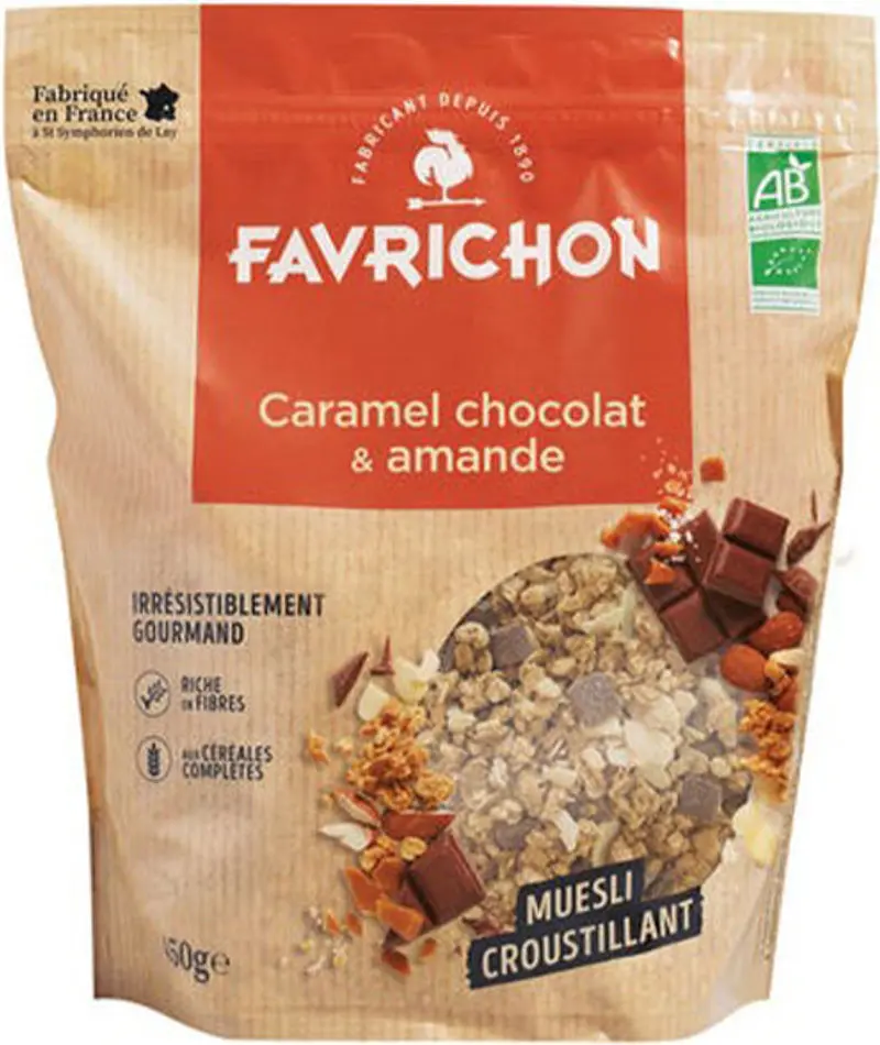 Organic Caramel & Chocolate Muesli – 450G Pack (#122199) 1
