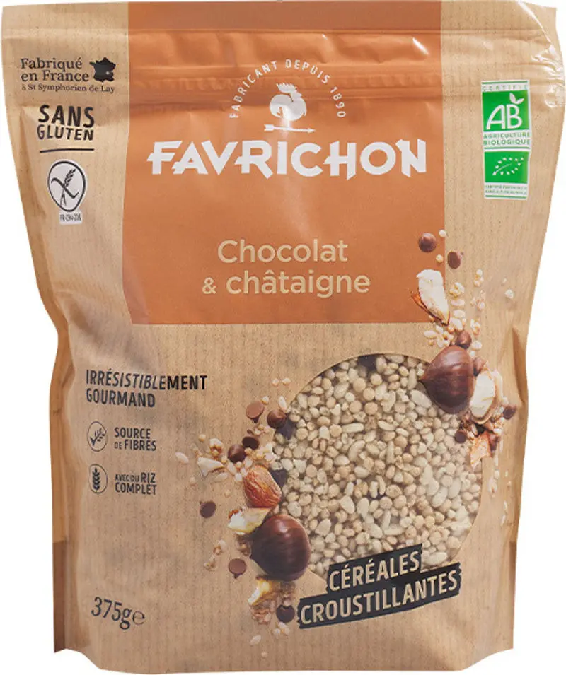 Organic Chestnut & Dark Chocolate Cereal, 375G (#122213) 1