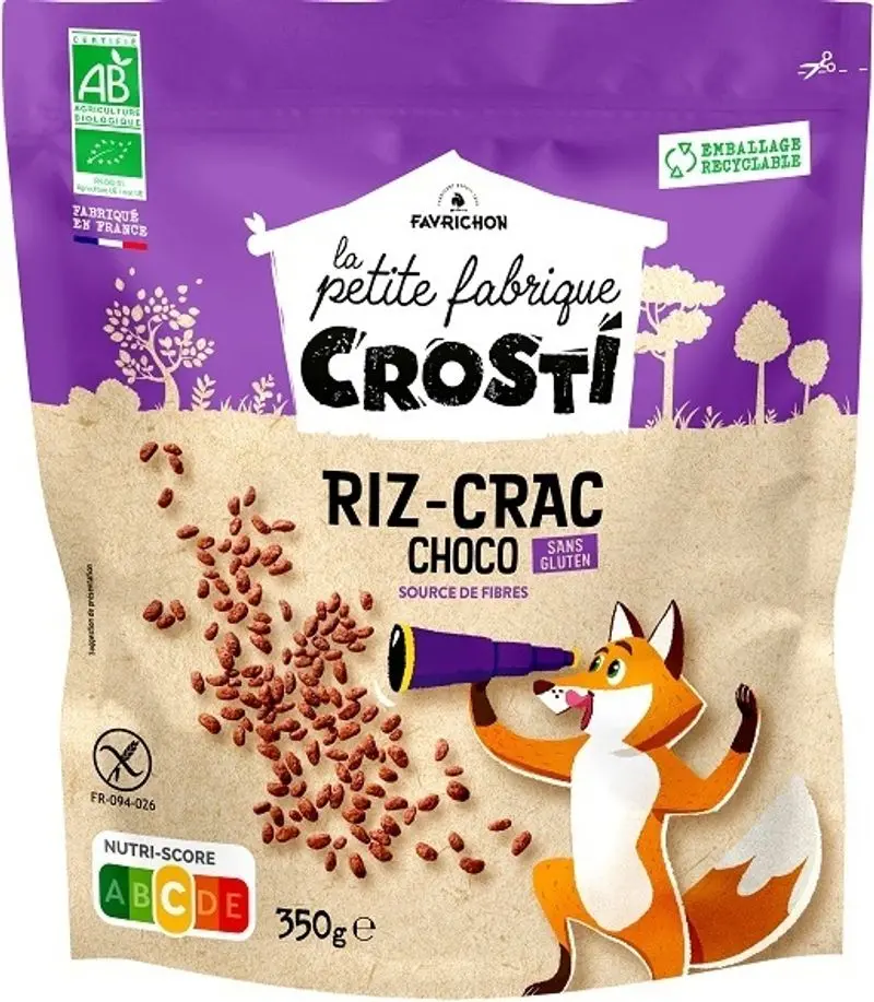 Organic Chocolate-Crunch Rice Crosti Snack, 365G (#122217) 1