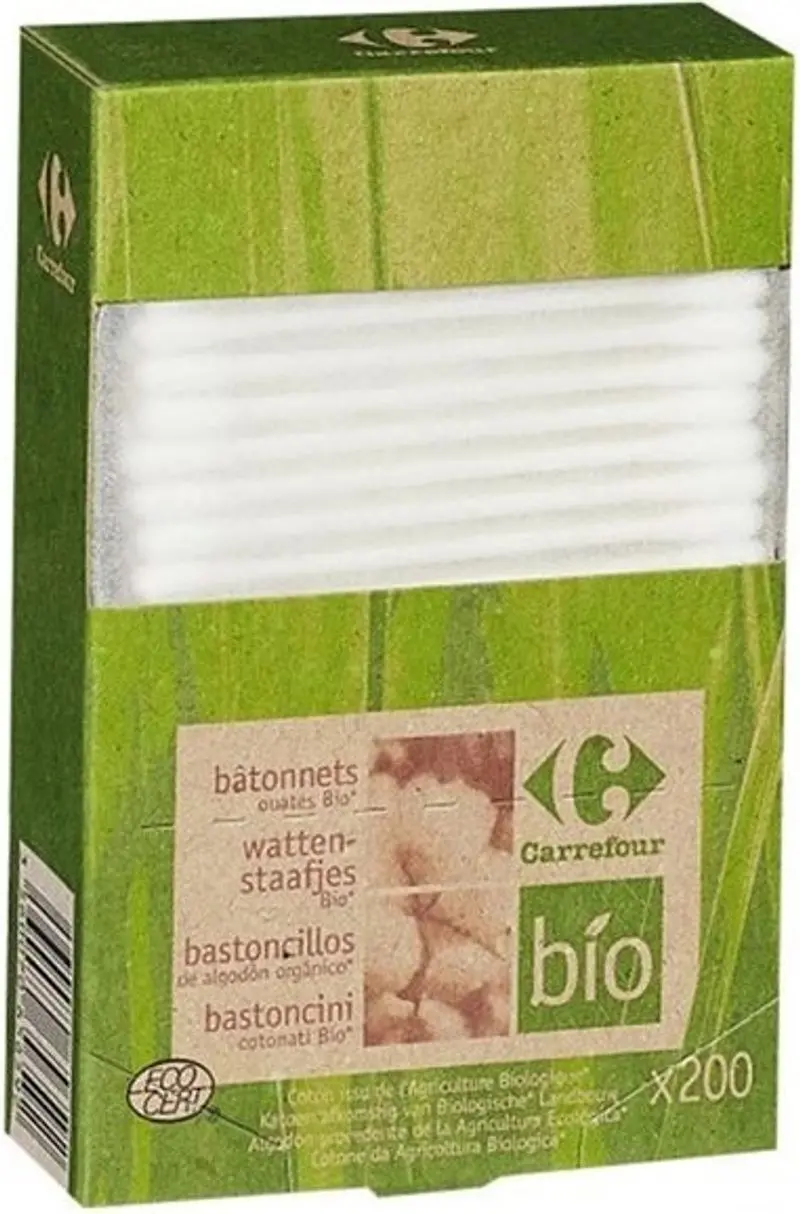 Organic Cotton Swabs – 200 Count (#119264) 1