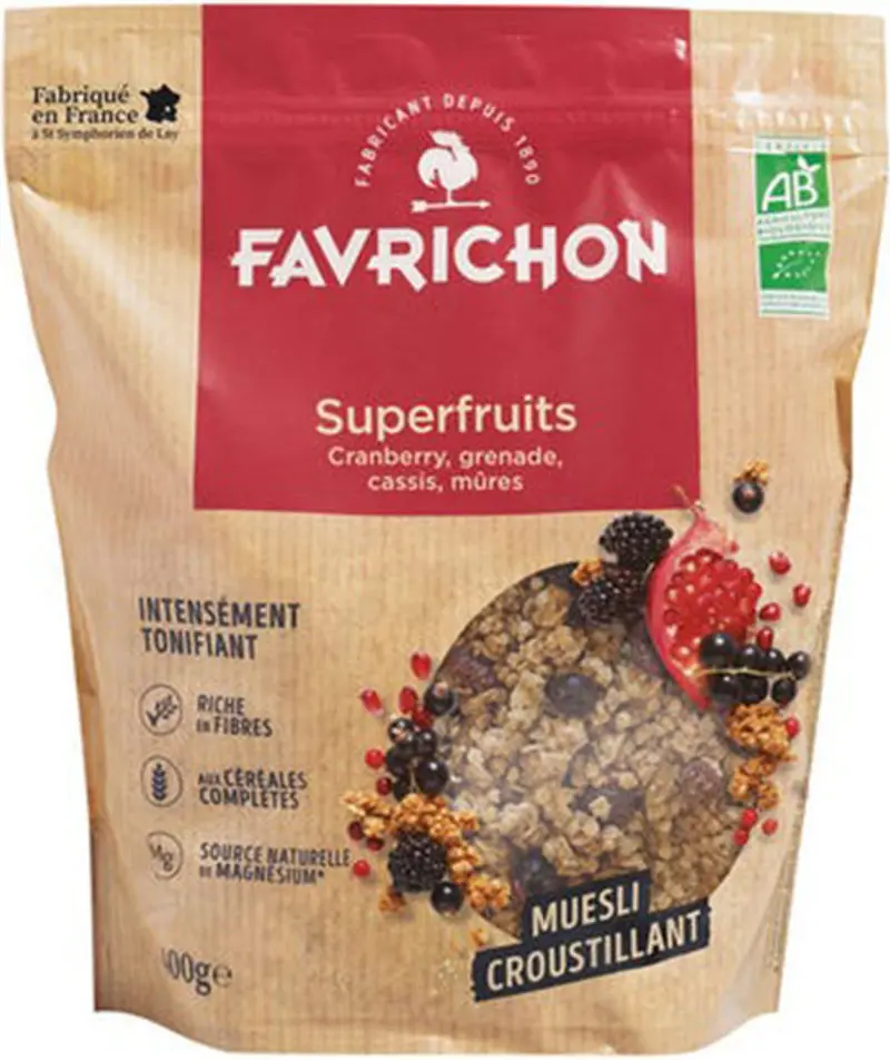 Organic Crunchy Superfruit Muesli – 400G Box (#122205) 1