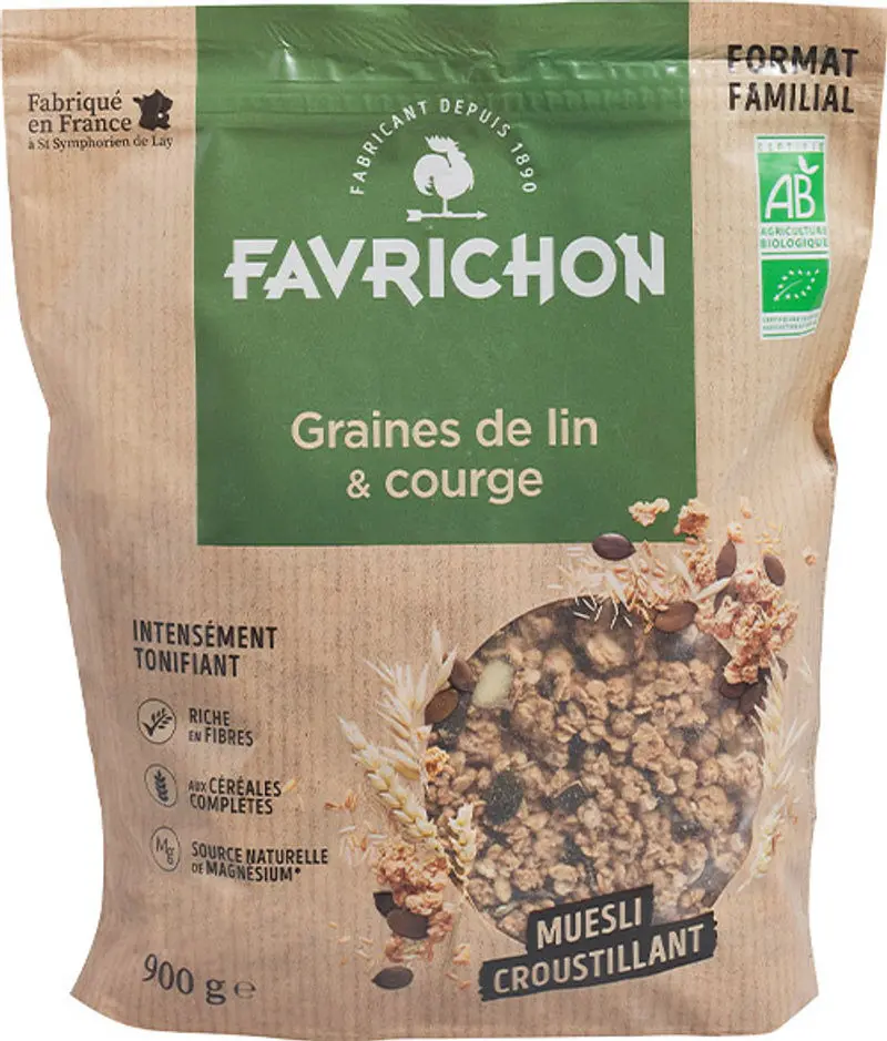 Organic Flaxseed & Squash Muesli, 900G 1