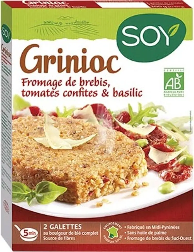 Organic Grinioq Sheep Cheese With Tomato & Basil – 100G Artisan, Soft-Ripened, And Herb-Infused 1