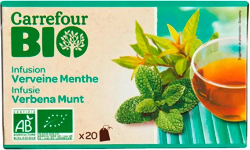 Organic Lemon Verbena & Mint Infusion, 20 Tea Bags 1