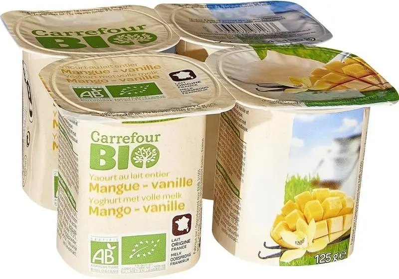 Organic Mango-Vanilla Yogurt – 125G Exotic, Smooth & Naturally Aromatic 1