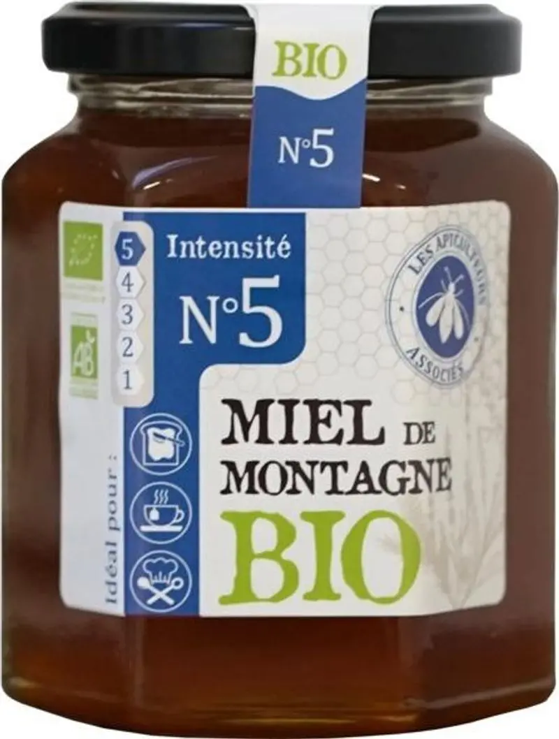 Organic Mountain Honey – 375G High-Altitude French Honey (#120515) 1