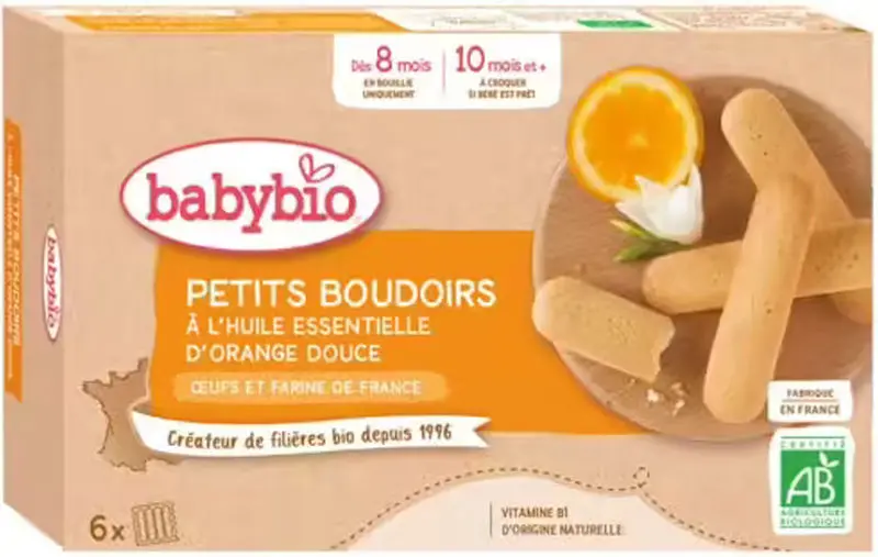 Organic Orange Baby Biscuits – 120G 1