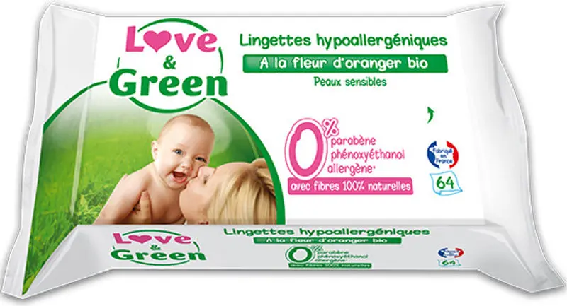 Organic Orange Blossom Baby Wipes – 64 Count, Fragrance-Free & Gentle For Sensitive Skin (#124769) 1