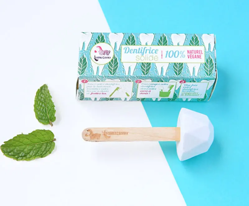 Organic Peppermint Solid Toothpaste – Zero-Waste Dental Care, 17G 1