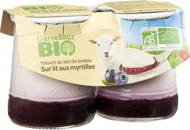 Organic Sheep’S Milk Blueberry Yogurt – 125G Premium Tart-Sweet Cultured Dairy 1