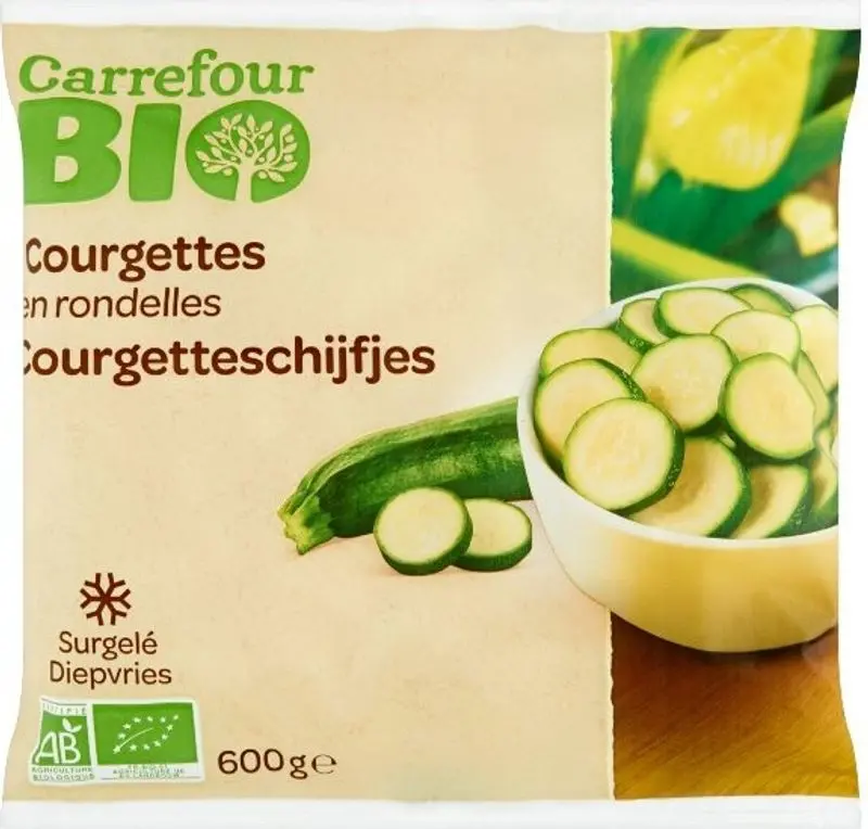 Organic Sliced Zucchini – 600G Premium Fresh Veg 1