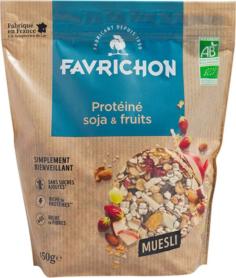 Organic Soy Protein & Fruit Muesli – 500G High-Energy Breakfast (#122175) 1