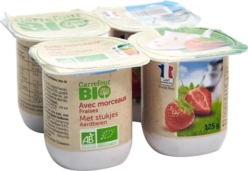 Organic Strawberry Yogurt, 125G – Ripe Berries, Smooth Texture & Farm-To-Table Quality 1