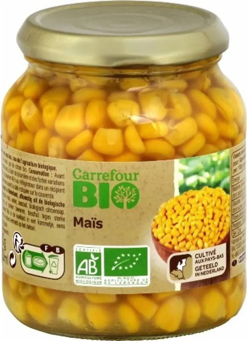Organic Sweet Corn Kernels – 340G Canned 1