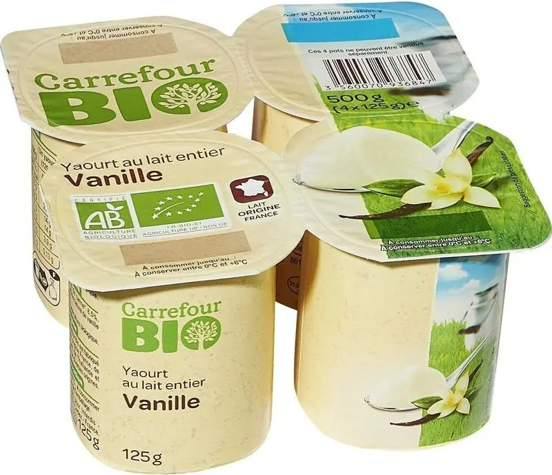 Organic Vanilla Yogurt – 125G Clean, Creamy & Versatile Cultured Dairy 1