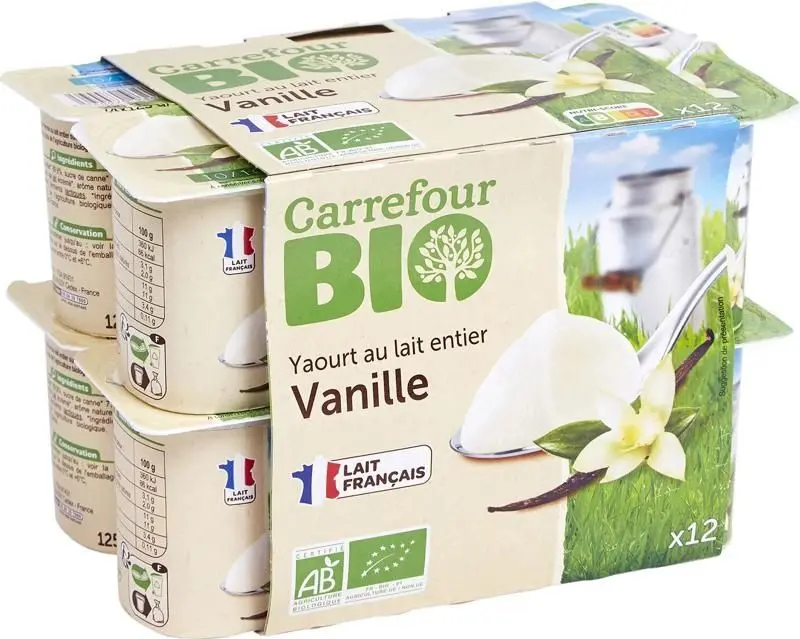 Organic Vanilla Yogurt, 125G – Pure Madagascar Vanilla & Certified Organic Dairy 1
