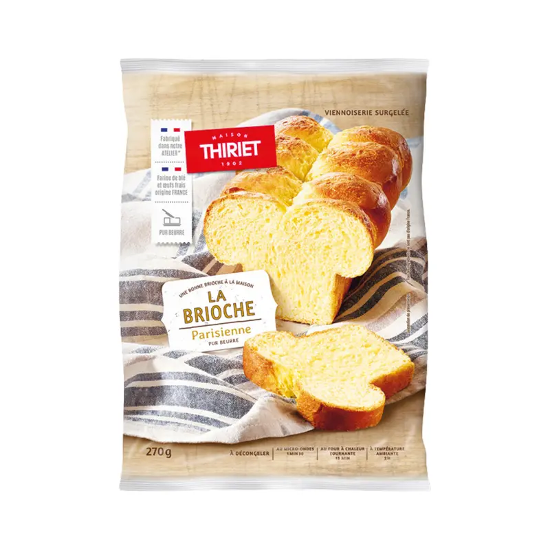 Parisian Brioche Loaf With Pure Butter – 270G (5–8 Servings), Artisan Bakery Style 1