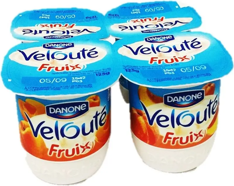 Peach, Apricot & Mango Velouté Yogurt – Fruit-Infused Smooth Variety, 125G (#116923) 1