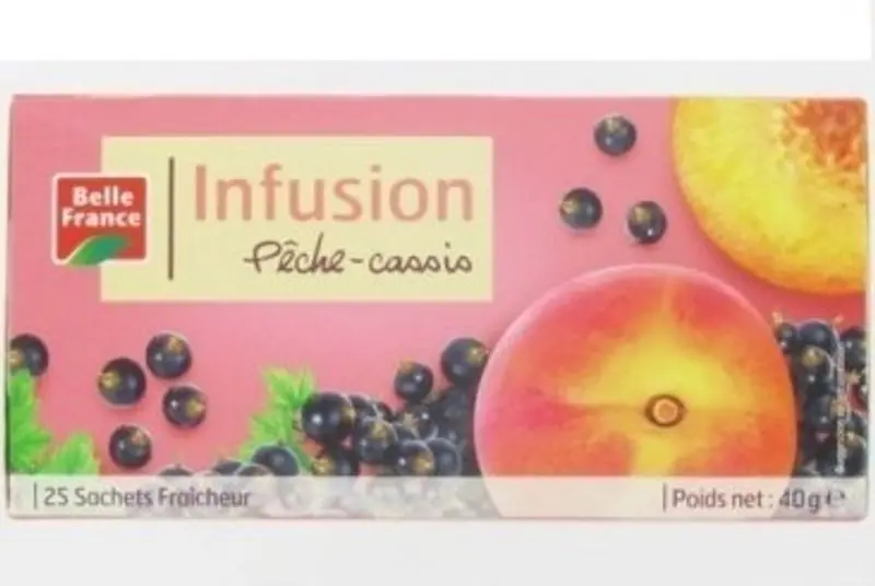 Peach & Blackcurrant Fruit Infusion – 25 Tea Bags (Sku #118200) 1