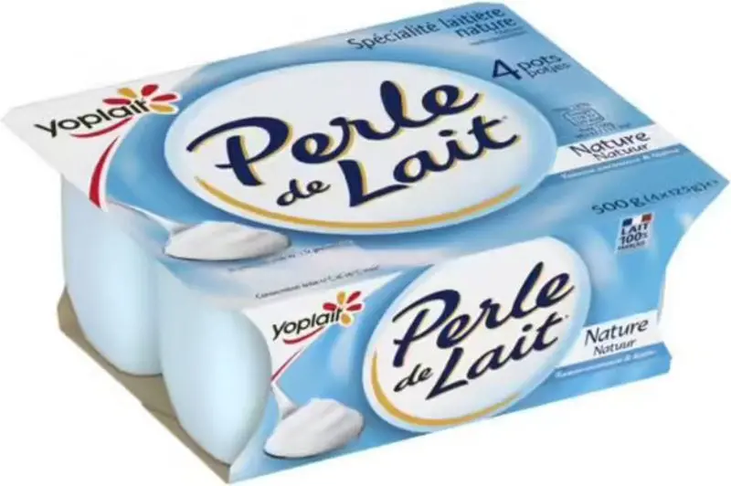 Perle De Lait Plain Yogurt, 125G – Artisanal French Whole-Milk Cultured Yogurt 1