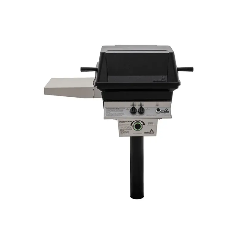 Pgs T-Series T30 Commercial Cast Aluminum Gas Grill With Timer And In-Ground Post 1