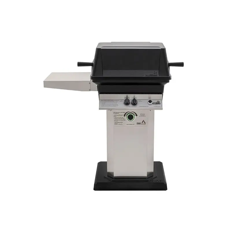 Pgs T-Series T30 Commercial Cast Aluminum Gas Grill With Timer And Stainless Steel Patio Stand 1