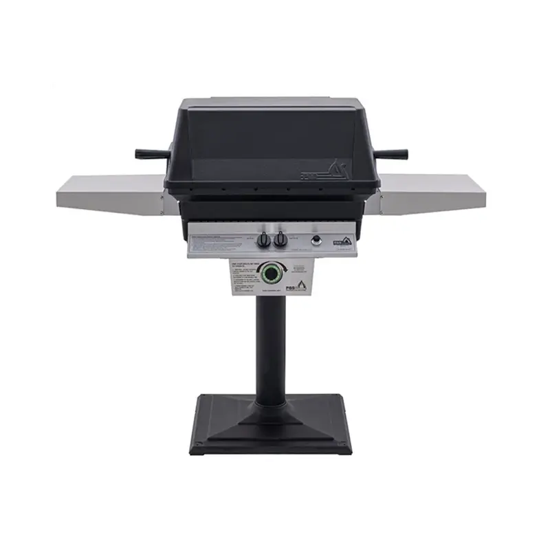 Pgs T-Series T40 Commercial Cast Aluminum Gas Grill With Timer And Bolt-Down Patio Post 1
