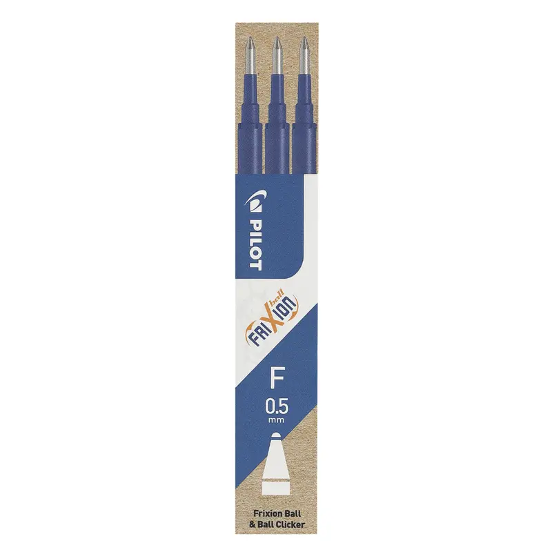 Pilot Frixion Blue Refill Pack – 3×0.5Mm 1