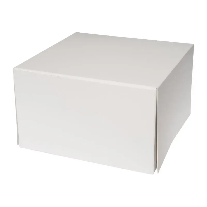 Plain White Square Cake Box – 10" X 10" X 6" Height, 2-Pack (#62062) 1