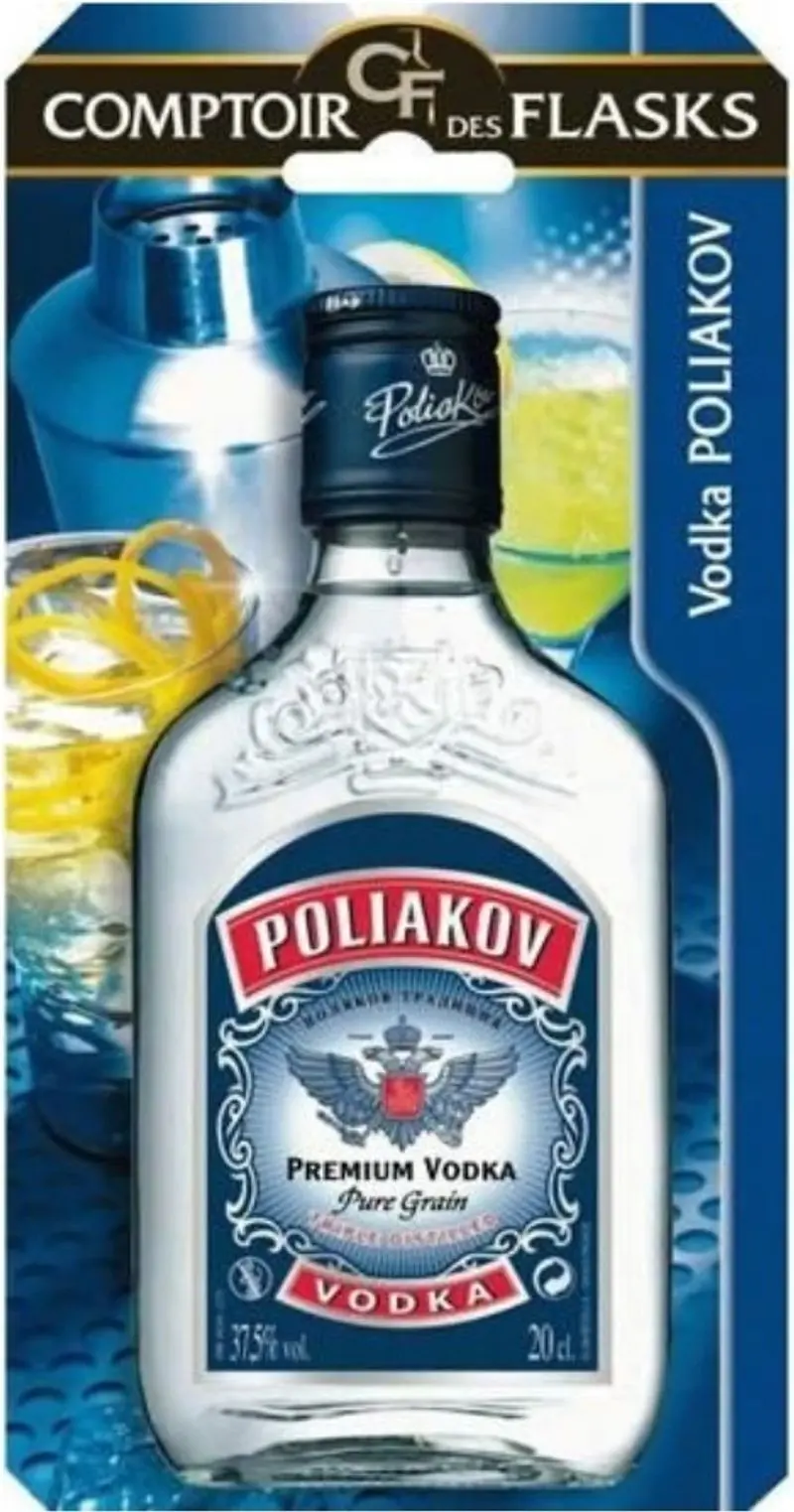 Poliakov Triple-Distilled Vodka | 37.5% Abv | 20Cl Travel Size 1