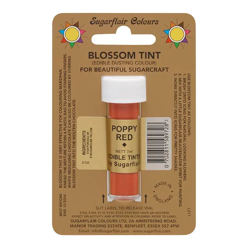 Poppy Red Tint Dusting Powder – 7Ml Baking Colorant (D115, #53820) 1