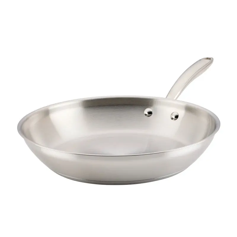 Premium 12.5-Inch Stainless Steel Frying Pan – Even Heat Distribution 1
