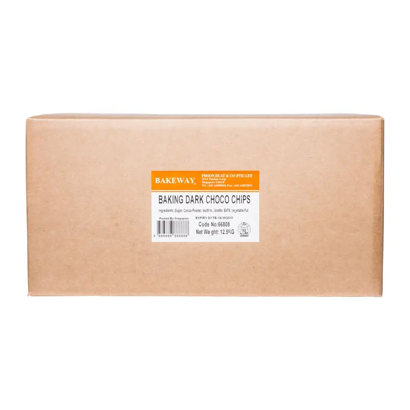 Premium Baking Dark Cocoa Chips – 12.5 Kg 1