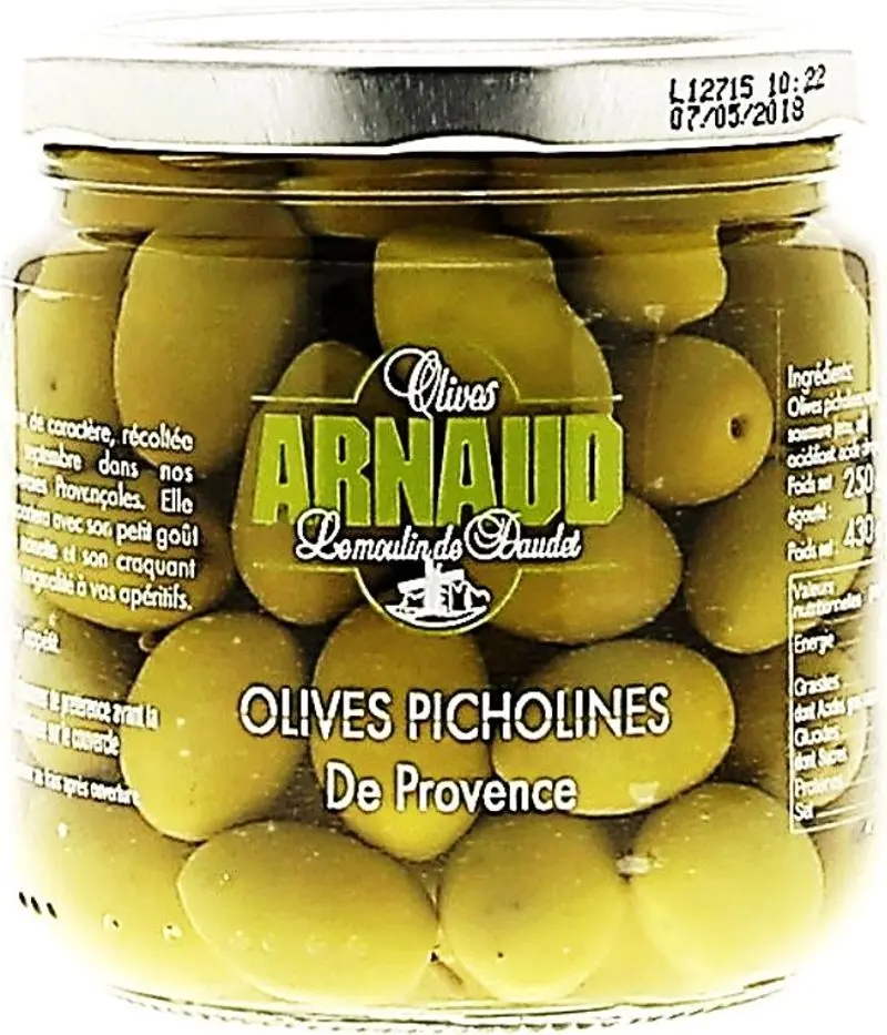 Premium Picholine Green Olives, 430G 1