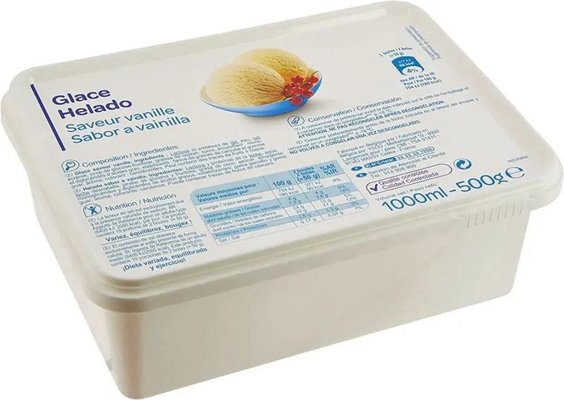Premium Vanilla Ice Cream – 1-Liter Tub 1