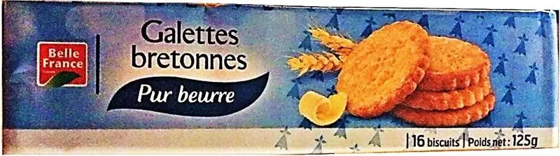 Pure Butter Breton Wafers, 125G Thin & Crispy Cookies 1