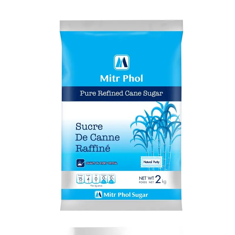 Pure Refined Cane Sugar – 2 Kg Food-Grade Packaging (Sku #107115) 1