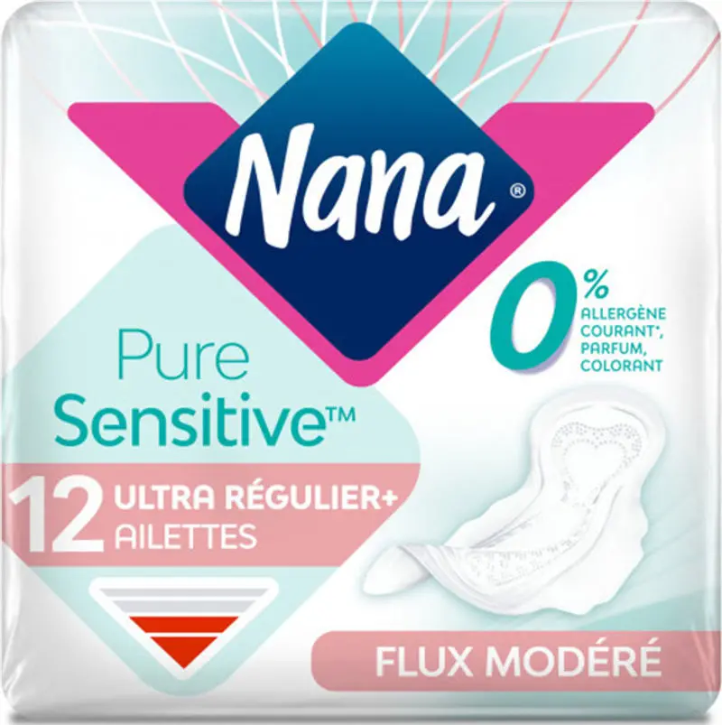 Puresensitive Ultra-Thin Regular Pads – Dermatologically Tested, 12-Pack (#127273) 1