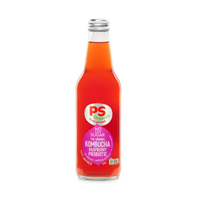 Raspberry-Flavored Kombucha Drink, Sugar-Free, 330Ml Can 1