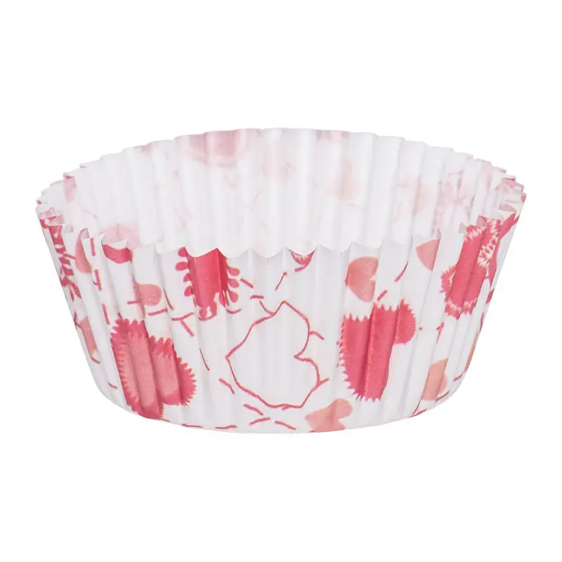 Red Heart-Shaped Baking Cases – Pack Of 500 (Sku #55196) 1