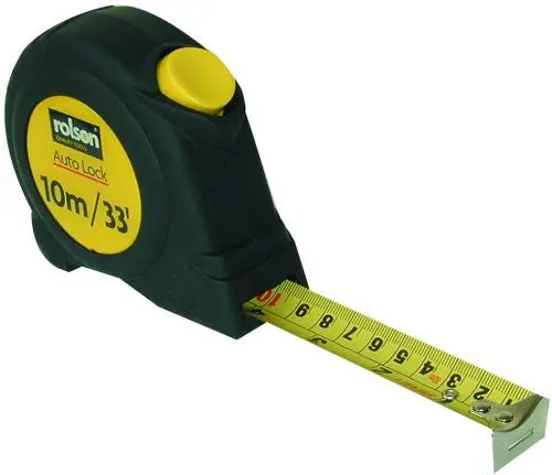 Rolson 50569 Retractable Steel Tape Measure – 8M Metric/Imperial 1