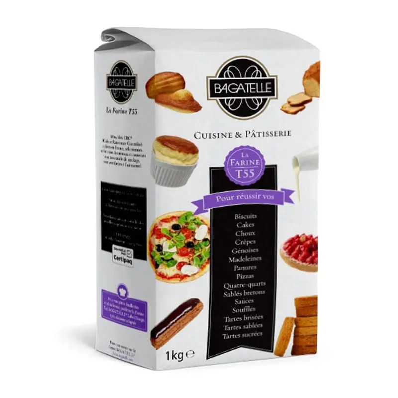 Rouge T55 Flour – Versatile All-Purpose Flour For Baking & Pastry, 1 Kg 1