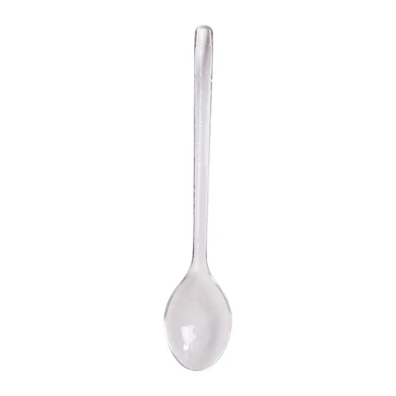 Round Dessert Spoons – Transparent Plastic, 100Mm Length, 60Pcs 1