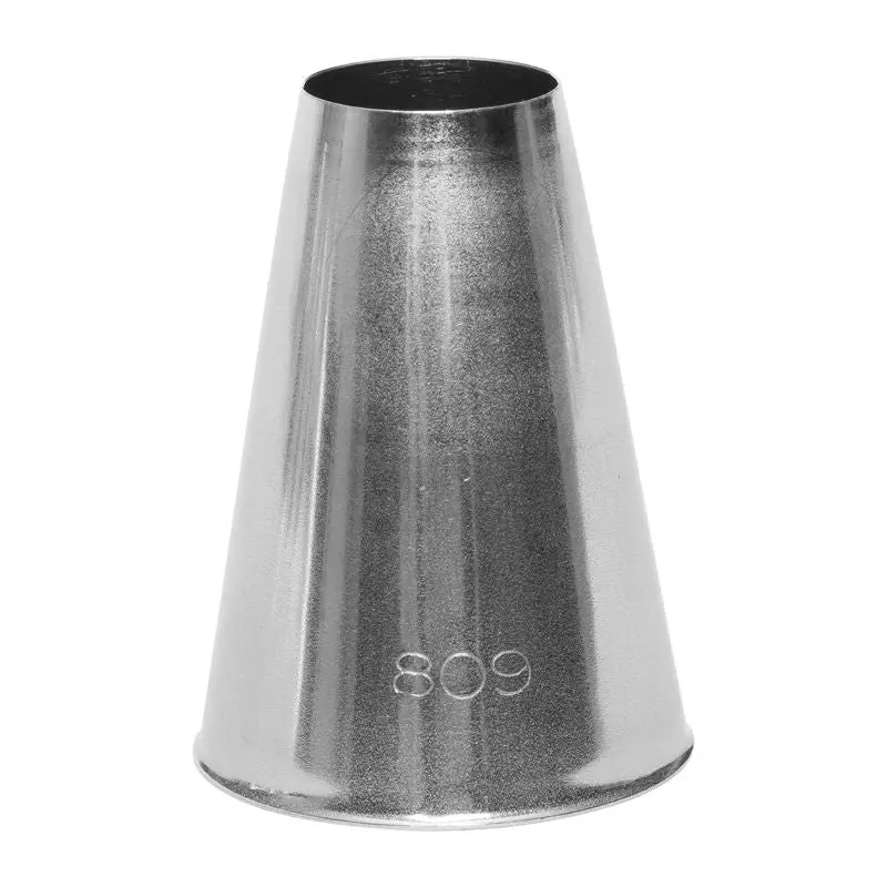 Round Piping Tip #809 – 1.75 Cm Diameter – Stainless Steel 1