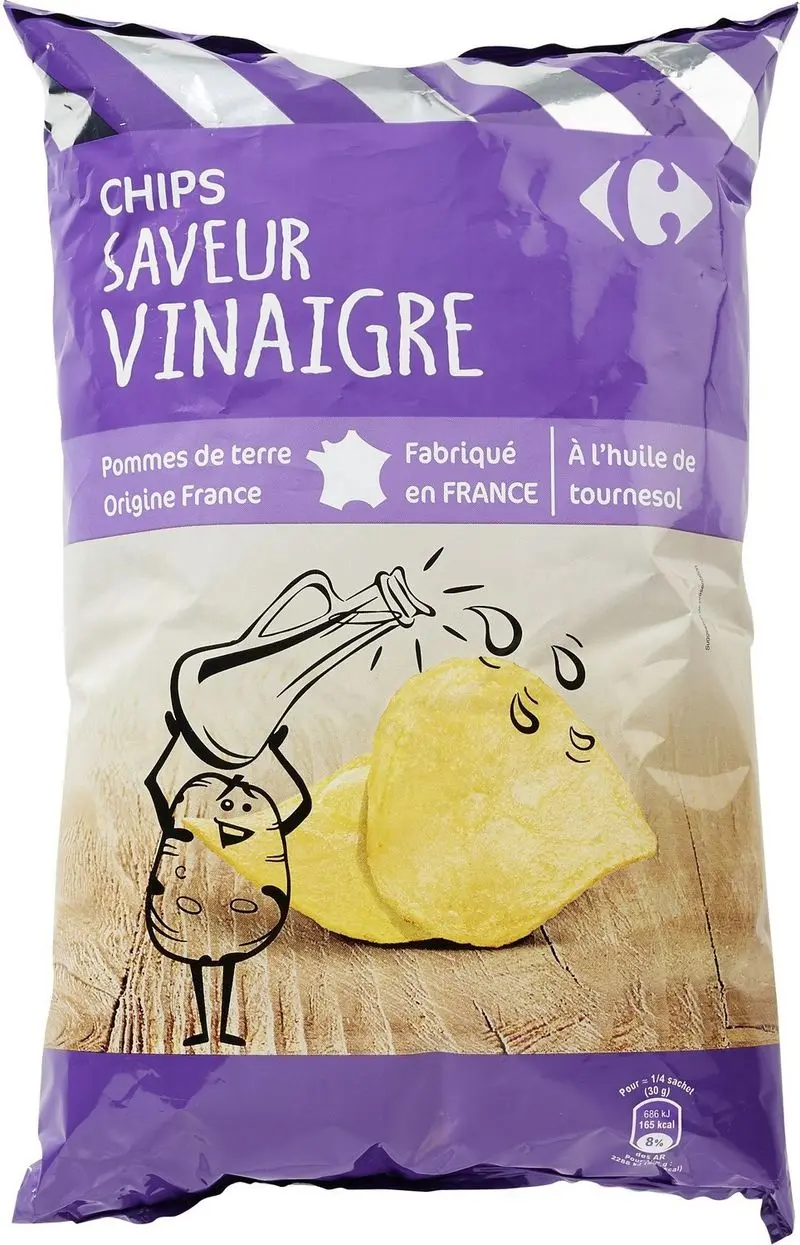 Salt & Vinegar Potato Chips – 135G Tangy Classic (#117176) 1