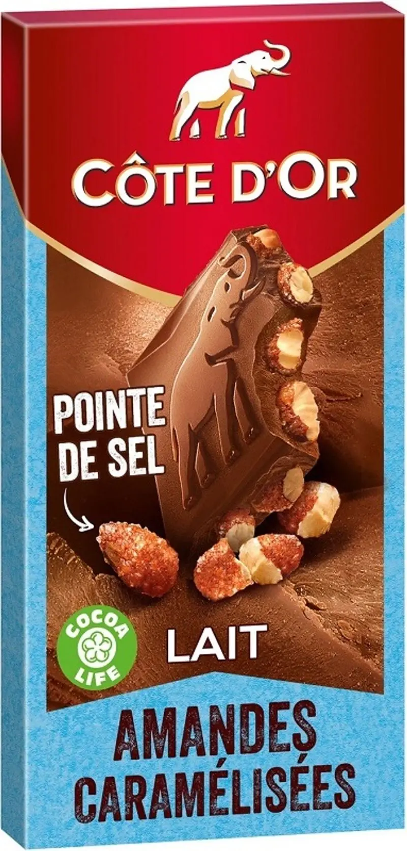 Salted Caramel Milk Chocolate With Almonds – 180G 1