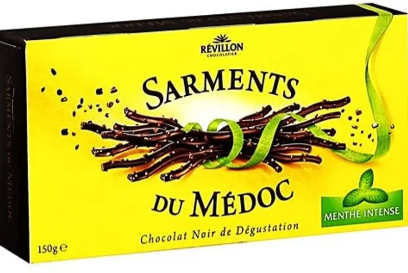 Sarments Du Médoc Intense Mint Chocolate Bar – 155G Refreshing Dark Chocolate (#126741) 1